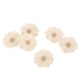 thumbnail image 4 of Flores de arpillera BuyWeek 6 piezas blancas, 4 of 14