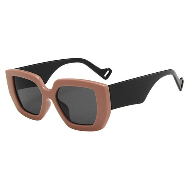 Gafas de sol de moda para mujer con protección UV, antideslumbrantes y antideslizantes. Café