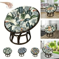 Eurhowing 51-inch Papasan Cushion Pad, Waterproof Papasan Chair Cushion Replacement, Indoor/Outdoor Round Chair Cushion for Floor Reading Nook