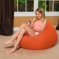 thumbnail image 4 of Posh Creations Bean Bag Chair, Kids, 3 ft, Orange, 4 of 4