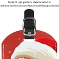 thumbnail image 4 of Square 2Pack PU Leather Santa Claus Cruise Luggage Tag with Privacy Cover and Name ID Tag for Travel Handbags Backpacks Luggage Tags, 4 of 6