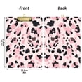 thumbnail image 3 of 12.5x9 Inch Acrylic Clipboard with Metal Clip – Single-Sided Print & Retractable Hook，Pink and Red Leopard Print, 3 of 8