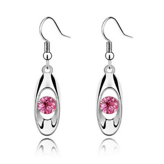 Nvzi Retro New Unique Design Style Dangle Drop Earrings for Women Ethnic Bohemian Vintage Jewelry (Pink)