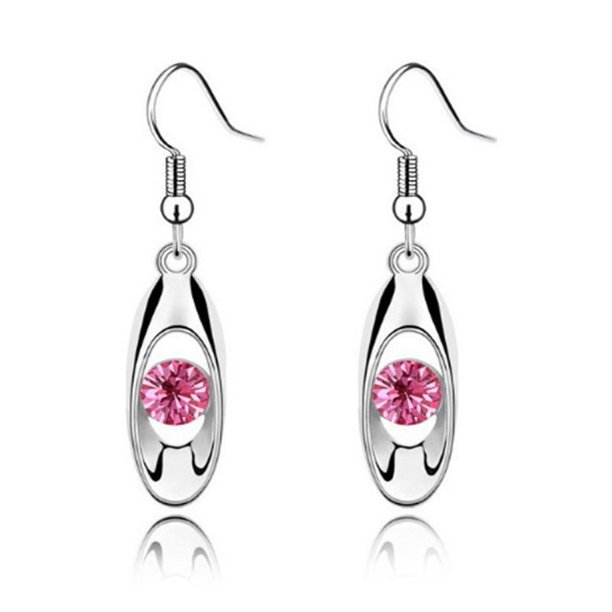 Nvzi Pendientes colgantes de estilo retro, nuevos y únicos, estilo bohemio étnico, joyería vintage (rosa)