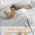 thumbnail image 4 of Summer Floral 4 Piece Duvet Cover Set Full Size Sunflower Daisy Lavender Country Rustic Plant Soft Bedding Set Comforter Cover, 1 Duvet Cover 1 Flat Sheets and 2 Pillowcases, 4 of 9