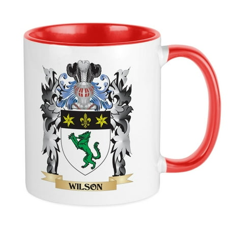 

CafePress - Wilson Coat Of Arms Family Crest Mugs - Ceramic Coffee Tea Novelty Mug Cup 11 oz