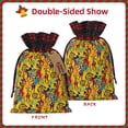 thumbnail image 2 of Rocae Dancing African Women Print Christmas Drawstring Linen Gift Bag with Drawstrings Treat Bag Goody Present Bags for Christmas Party Favor, 2 of 8
