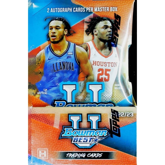 2022-23 Bowman Best University Basketball Factory Sealed Master Hobby Box 2 AUTO