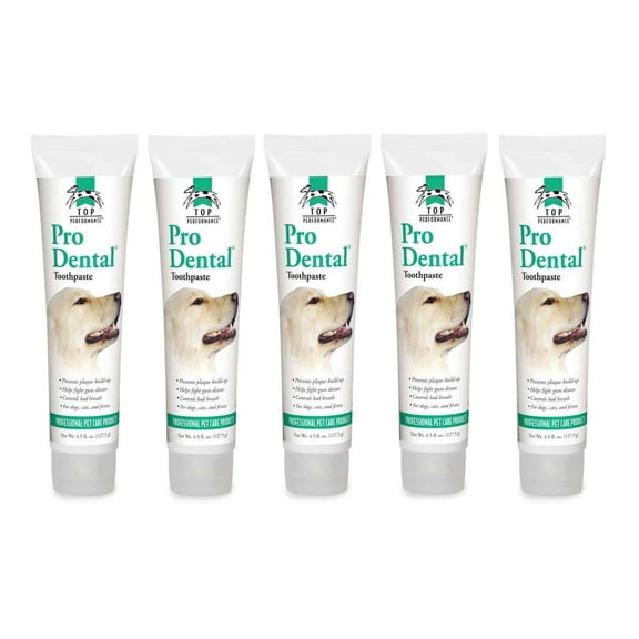 Pet Toothpaste Dog Cat Dental Grooming Care Beef Flavored Oral Paste 4.5oz Tubes (Five Tubes)
