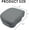 Gray, variant on Hot Tub Booster Seat for Adults, 5 Inch Thick Supportive Cushion with Non-Slip Bottom, Weighted for Quick Sink Without Float, Spa Booster Seat for Hot Tub (Including Inflatable), Pool, Bathtub