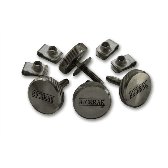 RickRak® SureKlik® Saddlebag Safety Bolt Kit - Fits 1985 and newer Harley Davidson Touring bikes with hard saddlebags. SET OF 4 INCLUDED
