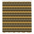 thumbnail image 3 of Aztec Shower Curtain, Groovy Timeless Folk Gypsy Mexican Zig Zag African Traditional Retro, Fabric Bathroom Set with Hooks, 69W X 75L Inches Long, Apricot Black Turquoise, by Ambesonne, 3 of 3