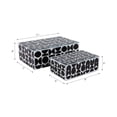 thumbnail image 4 of Stylish Glass Decorative Box for Shelf Display - Elegant Storage Box with Lid for Jewelry and Keepsake Boxes - Modern Decorative Boxes for Home Organizer and Decor Accents - Set of 2, 4", 3", Black, 4 of 11