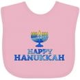 thumbnail image 3 of Inktastic Happy Hanukkah with Menorah Boys or Girls Baby Bib, 3 of 4