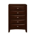 thumbnail image 1 of homeroots bed & bath 384020 New Merlot Chest with 5 Chambared Drawer, 1 of 1