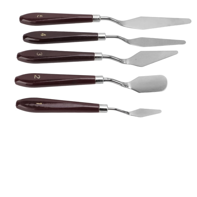 Paletas Abstractas Pintura Con Cuchillo, Juego De Cuchillos Con Paletas Con Ergonómico Buena Resistencia A La Corrosión Para Hacer Glaseado De Pasteles Para Mezclar Colores