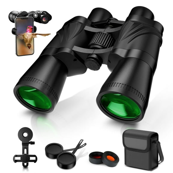 LAKWAR 20x50 Binoculars for Adults,High Powered Binoculars with Low Light Vision, FMC BAK4 Prism Lens, Waterproof Binoculars for  Birds WatchingHunting Traveling Stargazing Outdoor Sport