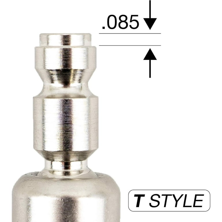 6-Pack Quick Connect Air Fittings - 1/4" NPT Male To 1/4" Swivel, For Air Tools & Compressors