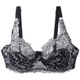 thumbnail image 5 of Sujetador de encaje sexy con copa ultrafina de Europa y Estados Unidos, bordado con copa CD, sujetador grande, ropa interior para mujer gorda, 5 of 5