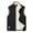 Black-A, variant on Mens Polar Fleece Lightweight Vest with Zipper Pockets Warm Men's Zip up Vests Outerwear Winter Sleeveless Jacket White