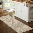 thumbnail image 3 of TOWN & COUNTRY EVERYDAY Walker Damask Medallion Everwash® Washable Multi-Use Decorative Rug with Non-Slip Backing, Beige, 24"x72", 3 of 11