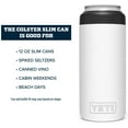 thumbnail image 2 of Yeti Rambler Colster Slim 12 Oz. White Stainless Steel Insulated Drink Holder with Load-And-Lock Gasket, 2 of 7