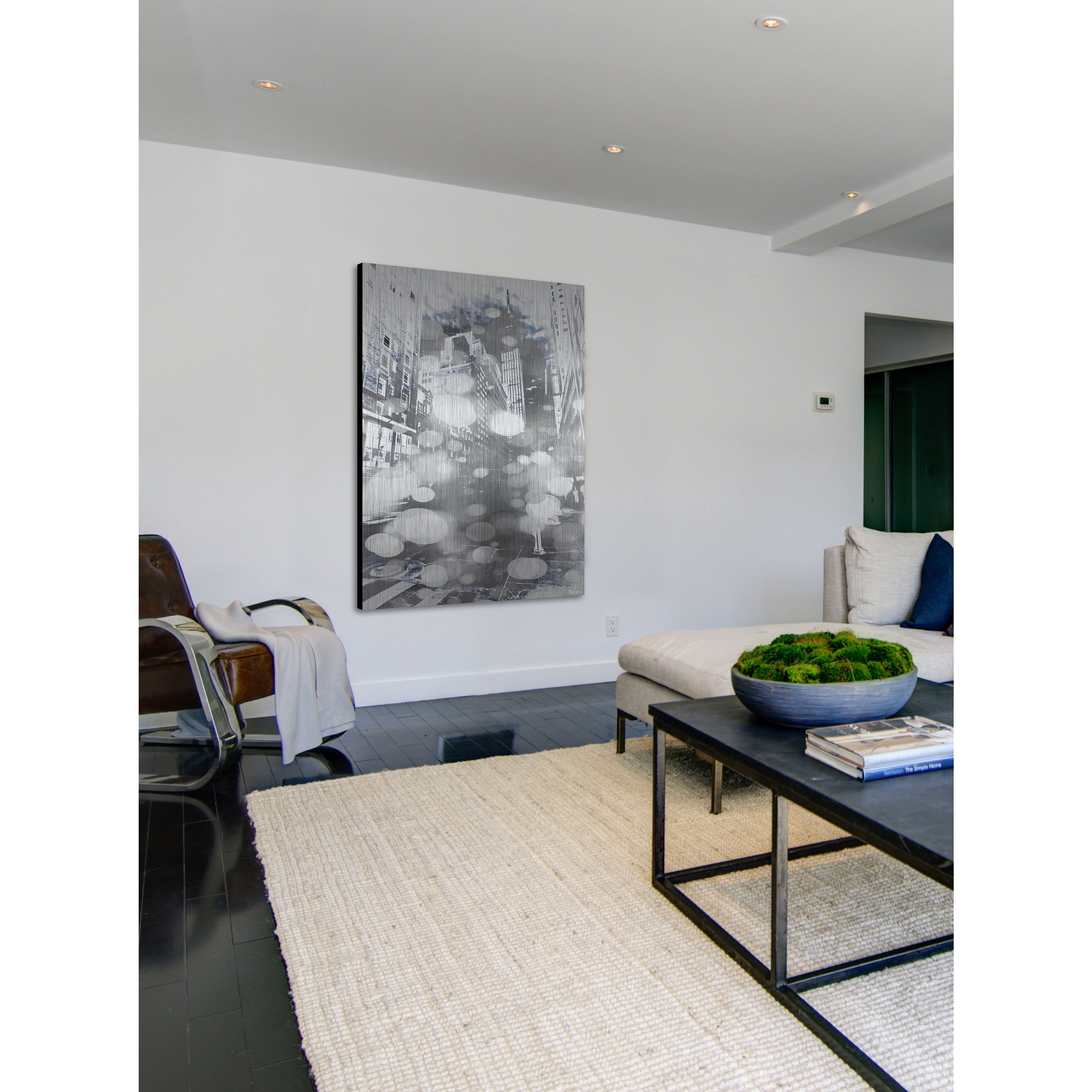 Parvez Taj  'Skyscraper' Painting Print on Brushed Aluminum 24 x 36