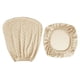 thumbnail image 1 of Protector de silla giratoria, funda para silla de oficina, funda para silla de comedor, elástica beige, 1 of 9