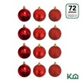 thumbnail image 3 of Adorno Navidad KingsHouse 72pz Decoracion Esferas 6cm Rojo, 3 of 6
