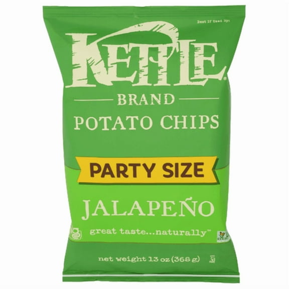 Kettle Hot Jalapeno Kettle Potato Chips, Sharing Size 13 oz - Pack of 2