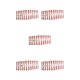 thumbnail image 2 of Vogacara 24 piezas de uñas artificiales en forma de T, puntas de uñas postizas con degradado de envoltura completa extralargas para mujeres y niñas, Type2 NO2 Vogacara CBP456260, 2 of 4