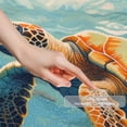 thumbnail image 3 of Sea Turtle Pattern Small Area Rug, Non-Slip Door Mat Indoor Floor Mat, Washable Kitchen Rug Entrance Door Mat for Bedroom Living Room, 3 of 7