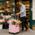 thumbnail image 6 of Collapsible Rolling Folding Dolly Cart for Teachers - Multi-Functional Teacher Dolly with Extra Storage, Durable Wheels, and Easy-to-Fold Design for Classroom, Office, Shopping, 6 of 7