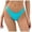 A-Blue806, variant on Women's Solid Color Bikini Panty Cheeky Elastic Waist Swimwear Quick Drying Smooth Beach Pool Bikini Bottoms