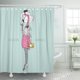 thumbnail image 1 of Cortina de baño ABPHQTO Animal antropomorfo peludo flamenco 165x180 cm, 1 of 2