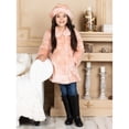 thumbnail image 4 of Widgeon Girls' Jacket Faux Fur Button Down Coat and Hat Outwear Set, 4 of 9