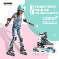 thumbnail image 2 of Patines en línea 2PM SPORTS Cytia para niñas, ajustables con luz, 2 of 7