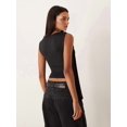thumbnail image 4 of Women'S Sleeveless Tank Tops Boat Neck Summer Crop Going Out Shirts Black XS, 4 of 9