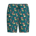 thumbnail image 4 of Naloa Frog and Mushrooms Men's Short Pajama Pants, Lounge Comfort Shorts with Elasticized Waistband and Side Pockets - XX-Large, 4 of 9