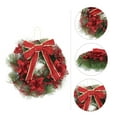 thumbnail image 3 of Frcolor Christmas Wreath Window Door Wreaths Wreath Pine Flower Reef Artificial Front Ornaments Poinsettia Hanging Fireplace, 3 of 7