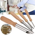 thumbnail image 4 of 4PCs Ceramic Tool Stainless Steel Hole Puncher Round Wooden Handle Handmade Set, 4 of 8