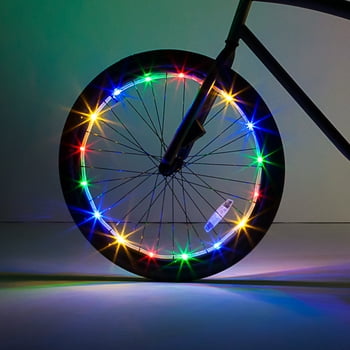 Brightz Wheel LED Bicycle Wheel Accessory Light, Multi-color, for 1 Wheel