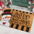 thumbnail image 5 of Holiday Welcome Doormat with Festive Copywriting – Polyester Door Mat for Christmas Entryway – Seasonal Welcome Mat for Indoor and Outdoor Use,B, 5 of 9