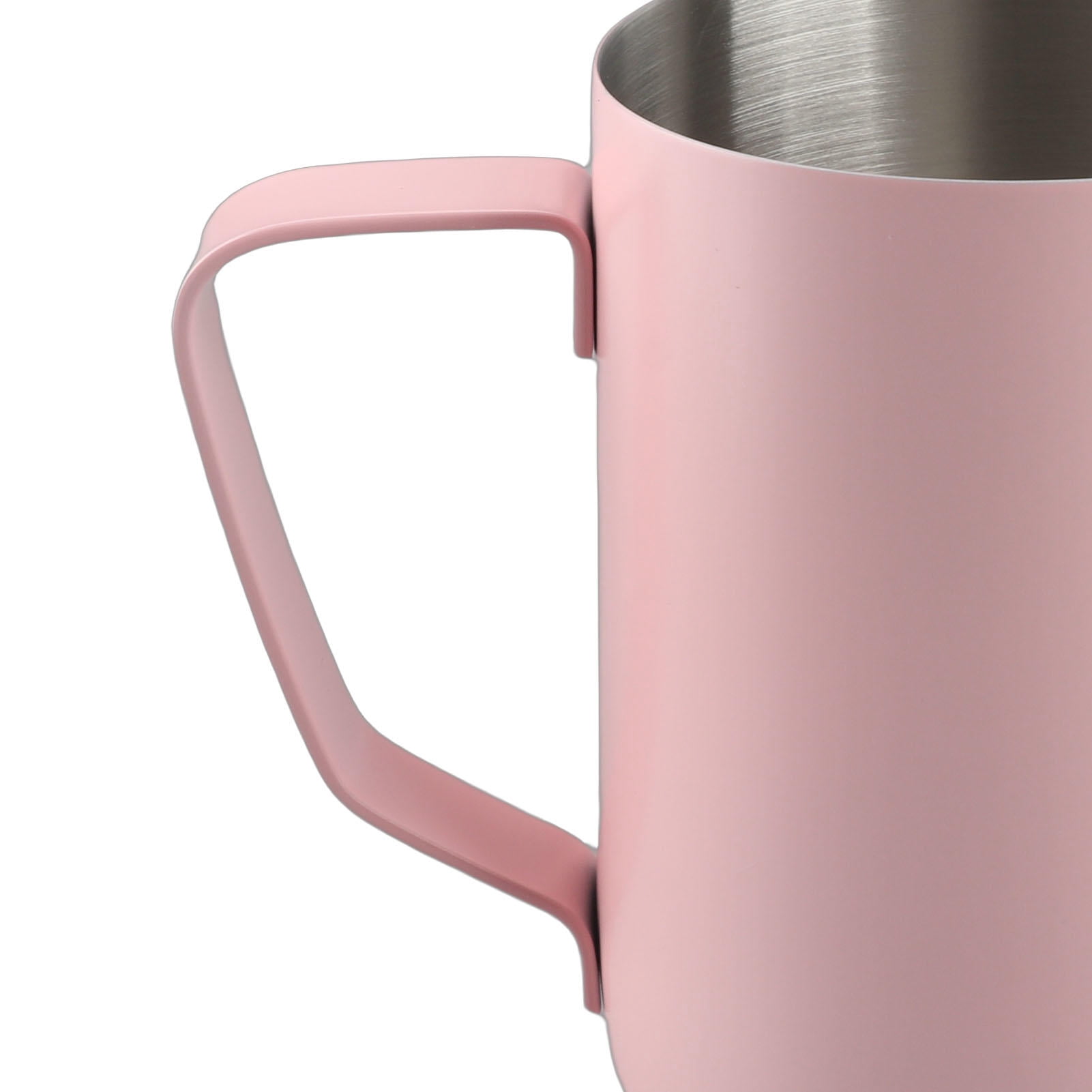 LAZIOEGR 600ML 304 Stainless Steel Coffee Frothing Pitcher with Inner Scale & Pointed Mouth for Latte Art