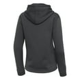 thumbnail image 3 of Women's Antigua  Pewter Anaheim Ducks Contemporary Quarter-Zip Hoodie, 3 of 3