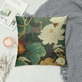 thumbnail image 2 of Nawypu Floral Throw Pillow Covers Green and White Chinoiserie Pillow Cover Purple Yellow Flower Farmhouse Pillowcase Square Cushion Cover for Bedroom Sofa Couch Home Decor, 2 of 5