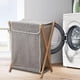 thumbnail image 1 of Cesto de almacenamiento para la colada, cesto para la colada grande para baño, cesta de almacenamiento independiente para ropa, cesto para ropa con gris, 1 of 8