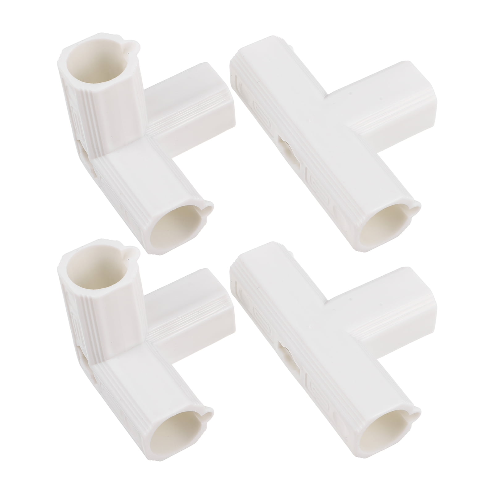4pcs T-Shaped Playpen Connectors - 3-Way Replacement Parts For Toddler Play Yards, Indoor Steel Pipe Joints