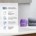 thumbnail image 3 of HUMYDRY Moisture Absorber Device, Mini Pack of 12 of 2.6oz, Small Space Dehumidifier and Air Freshener with Lavender Scent, Non Electric Humidity Absorber for Closet Bedroom and Compact Areas, 3 of 9
