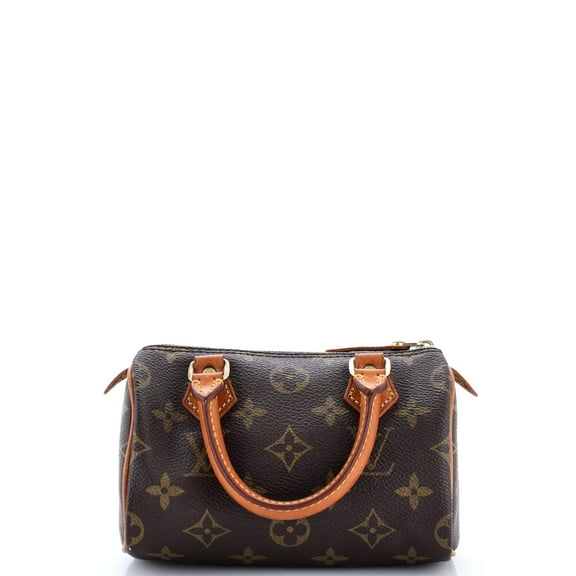 Pre-Owned Speedy Mini HL Handbag Monogram Canvas By Rebag